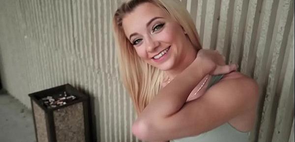  Blonde Riley riding a strangers dick